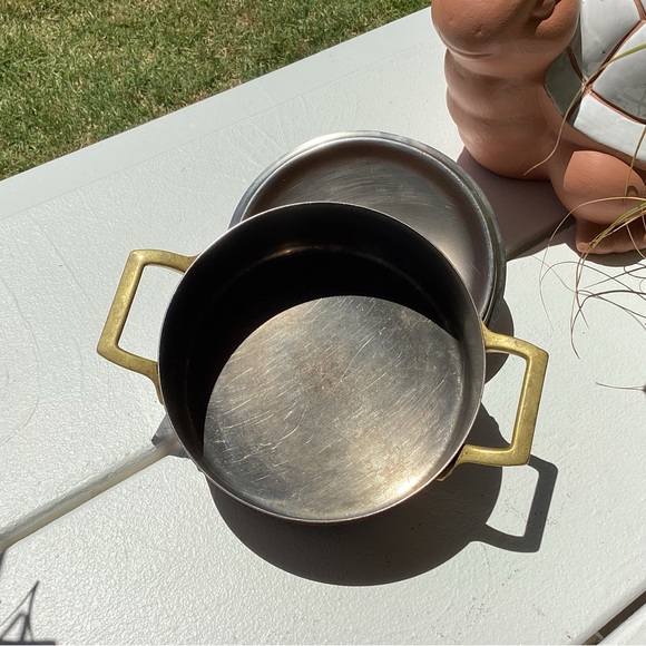 Vintage Paul Revere Copper & Brass Lidded casserole type pot - Rare - Collectibl - Picture 11 of 16